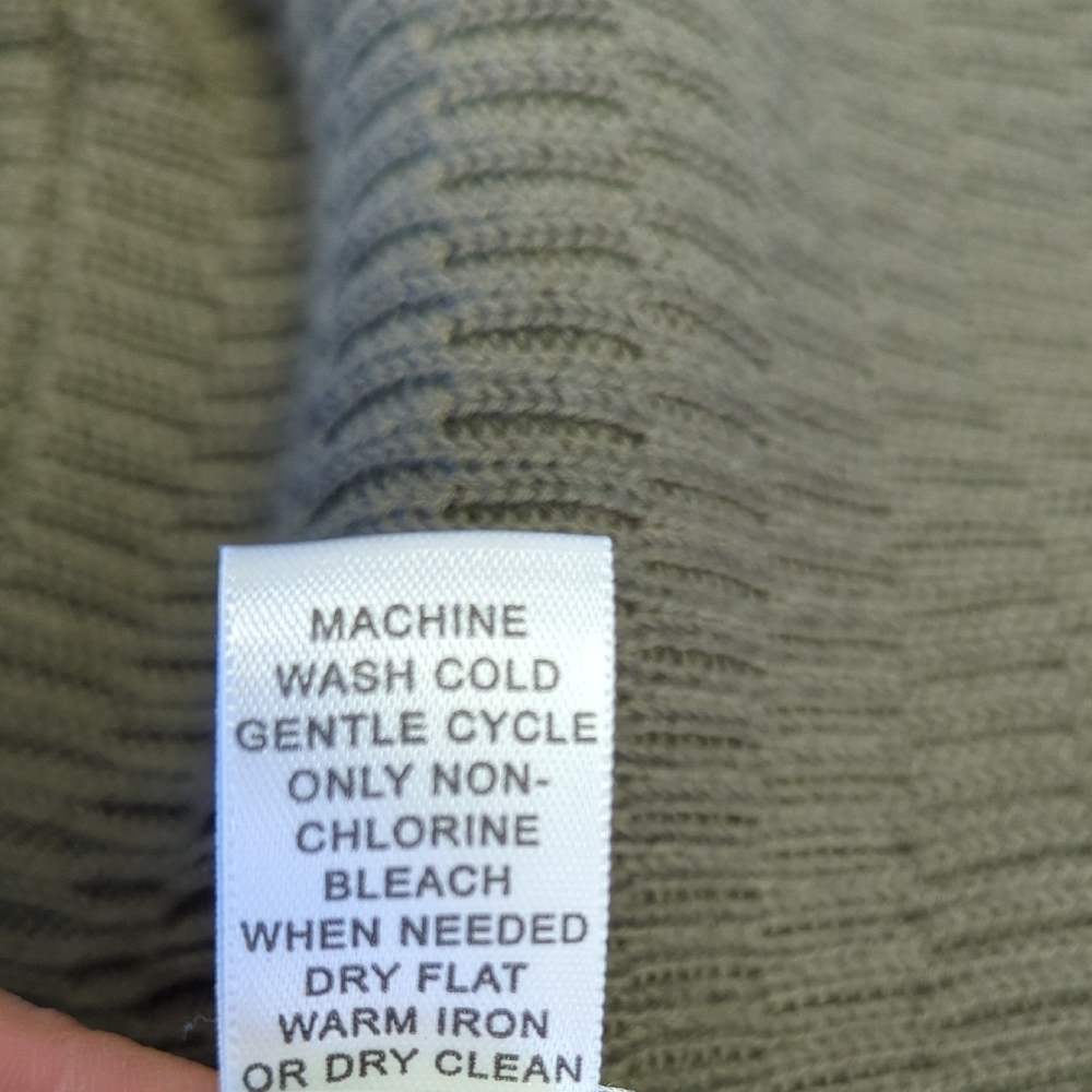 01558 Banana Republic Knit Belted Cardigan Green Size Medium preppy Business - Picture 7 of 7